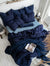 Linen Bedding Set in Midnight Blue - Duvet Cover & 2 Pillowcases