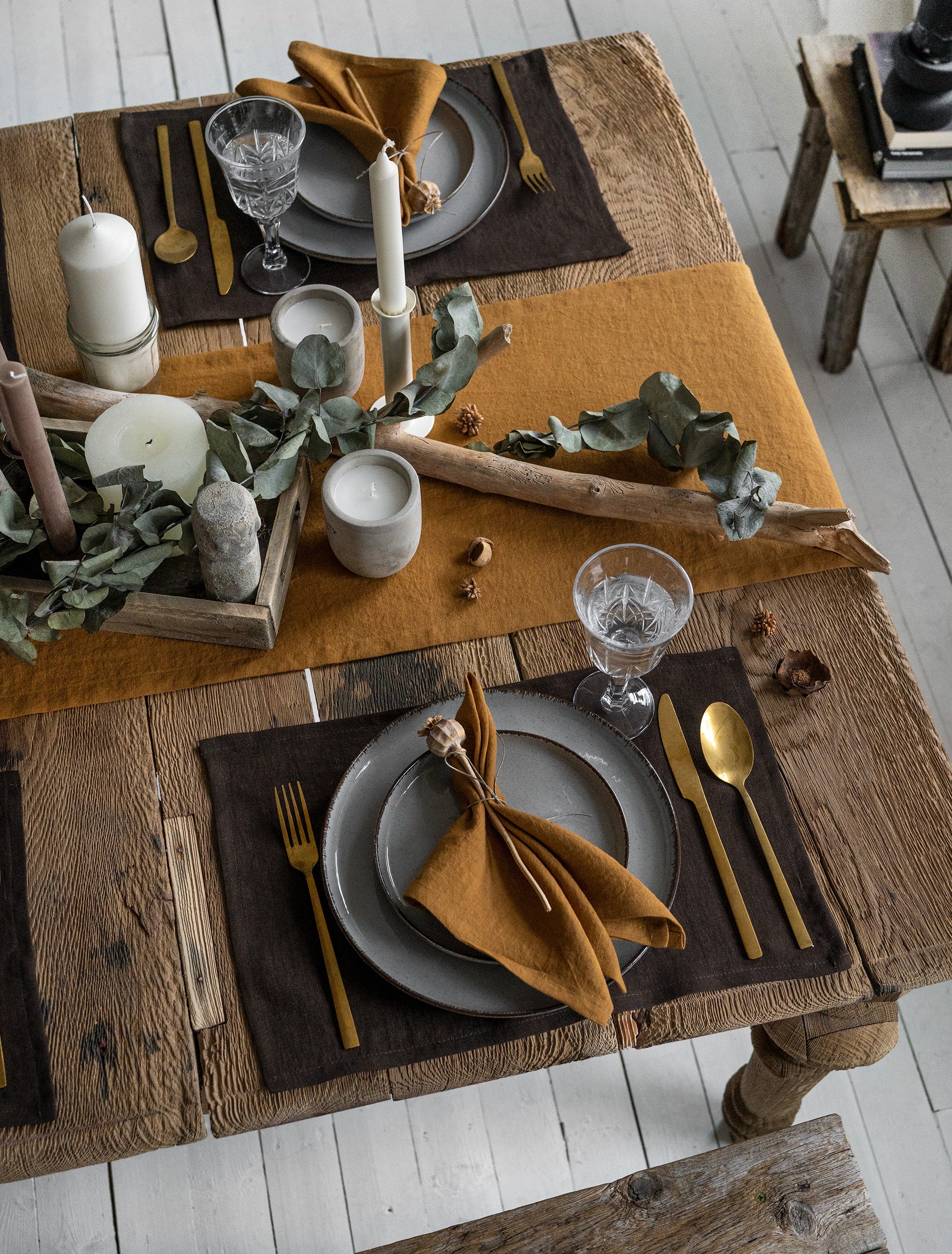 Linen Napkin in Mustard