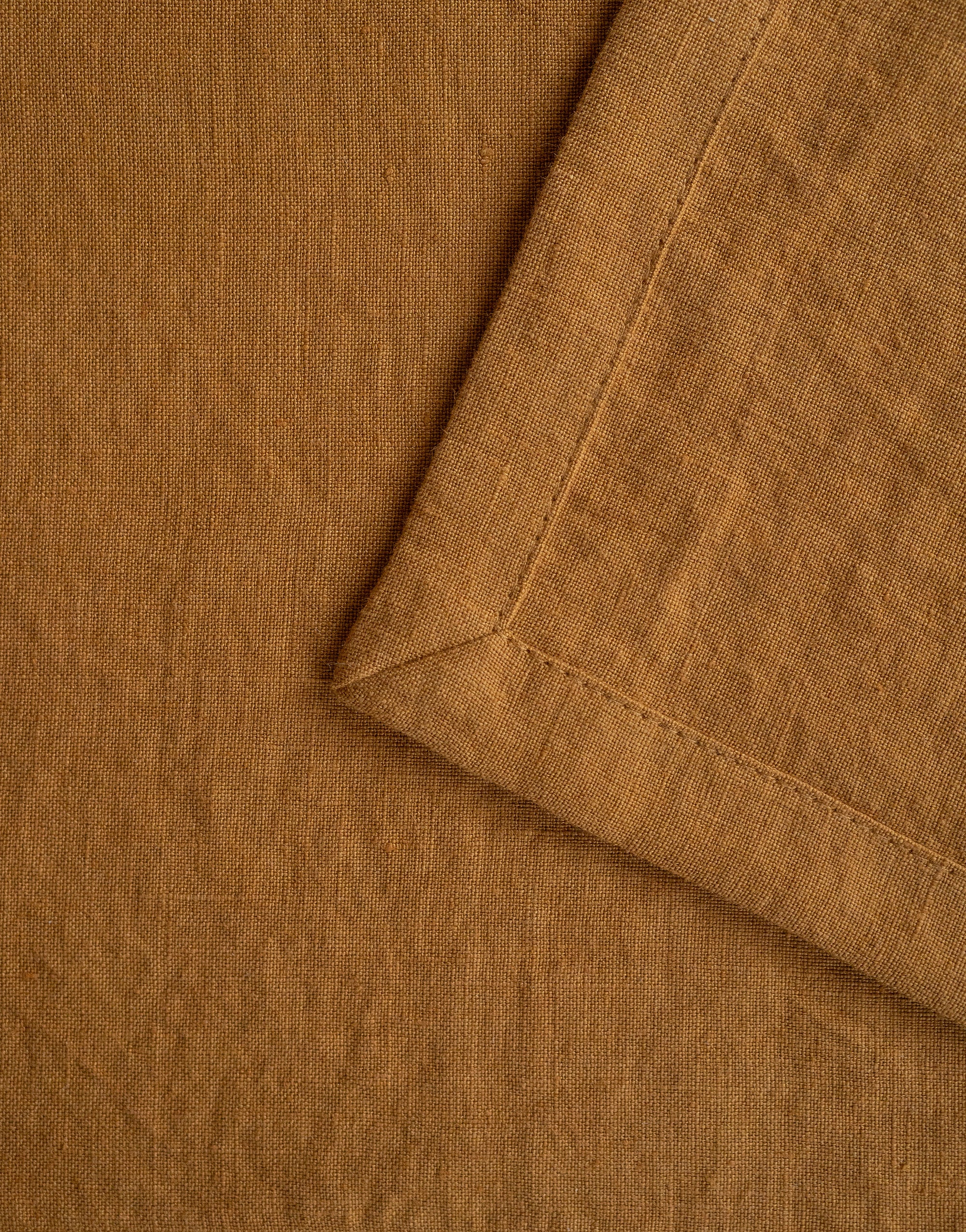 Linen Table Runner in Mustard