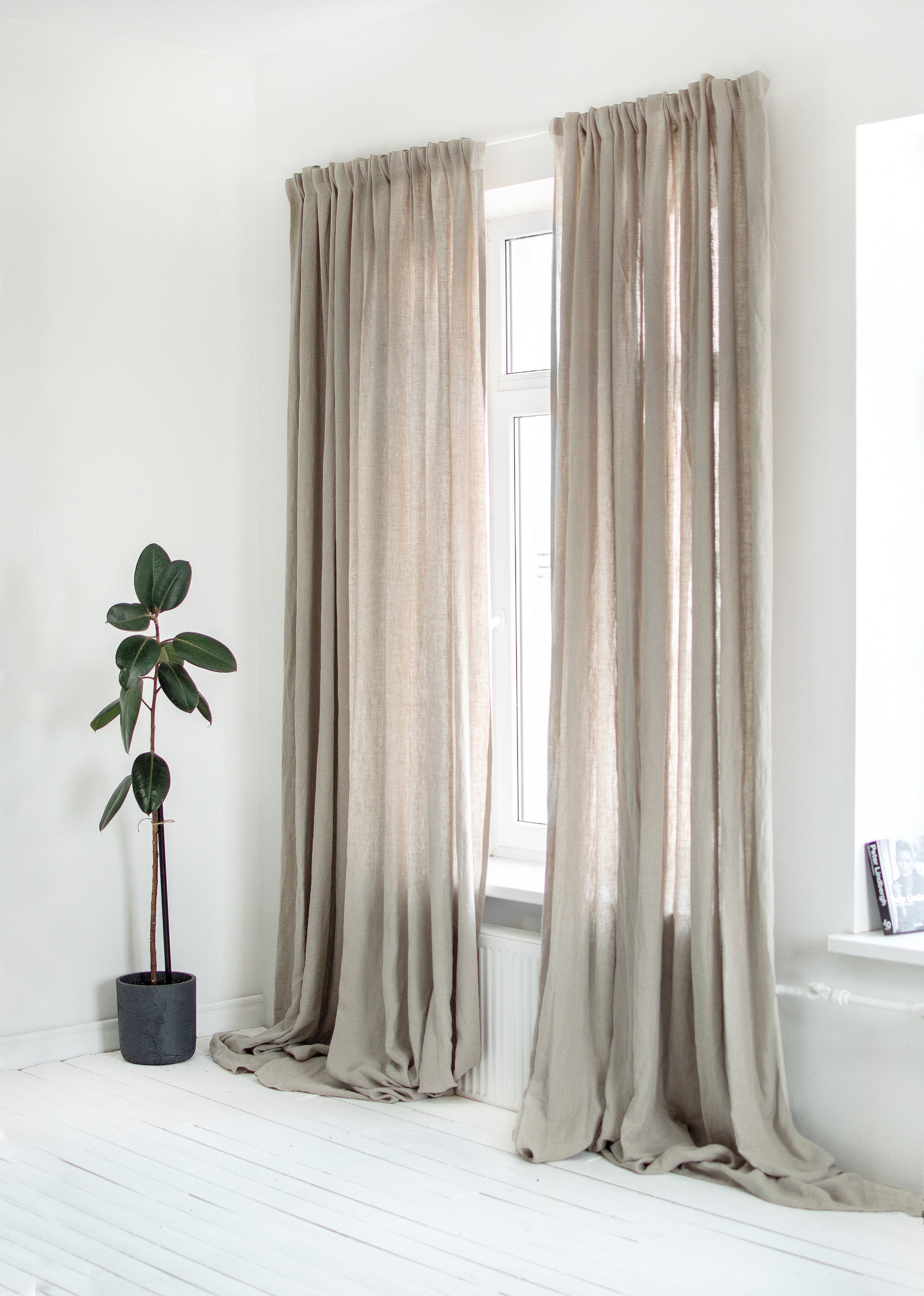 Linen Curtains in Natural (Oatmeal)