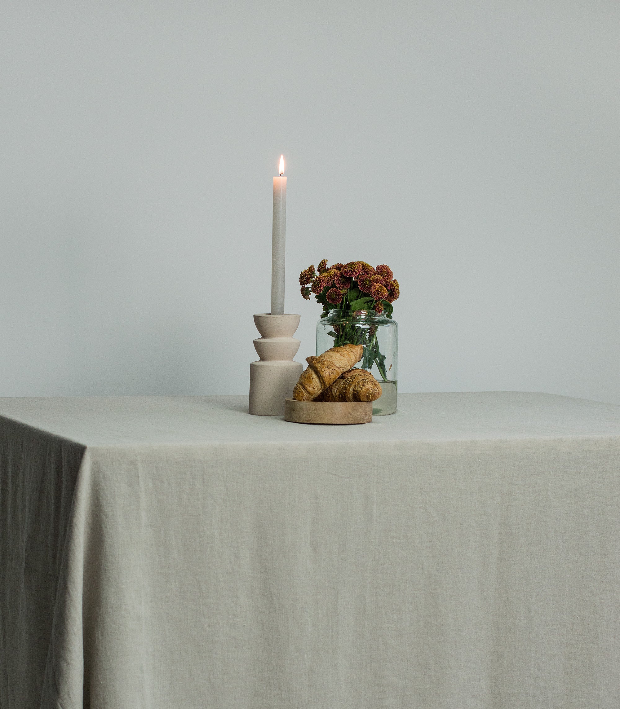 Linen Tablecloth in Natural (Oatmeal)