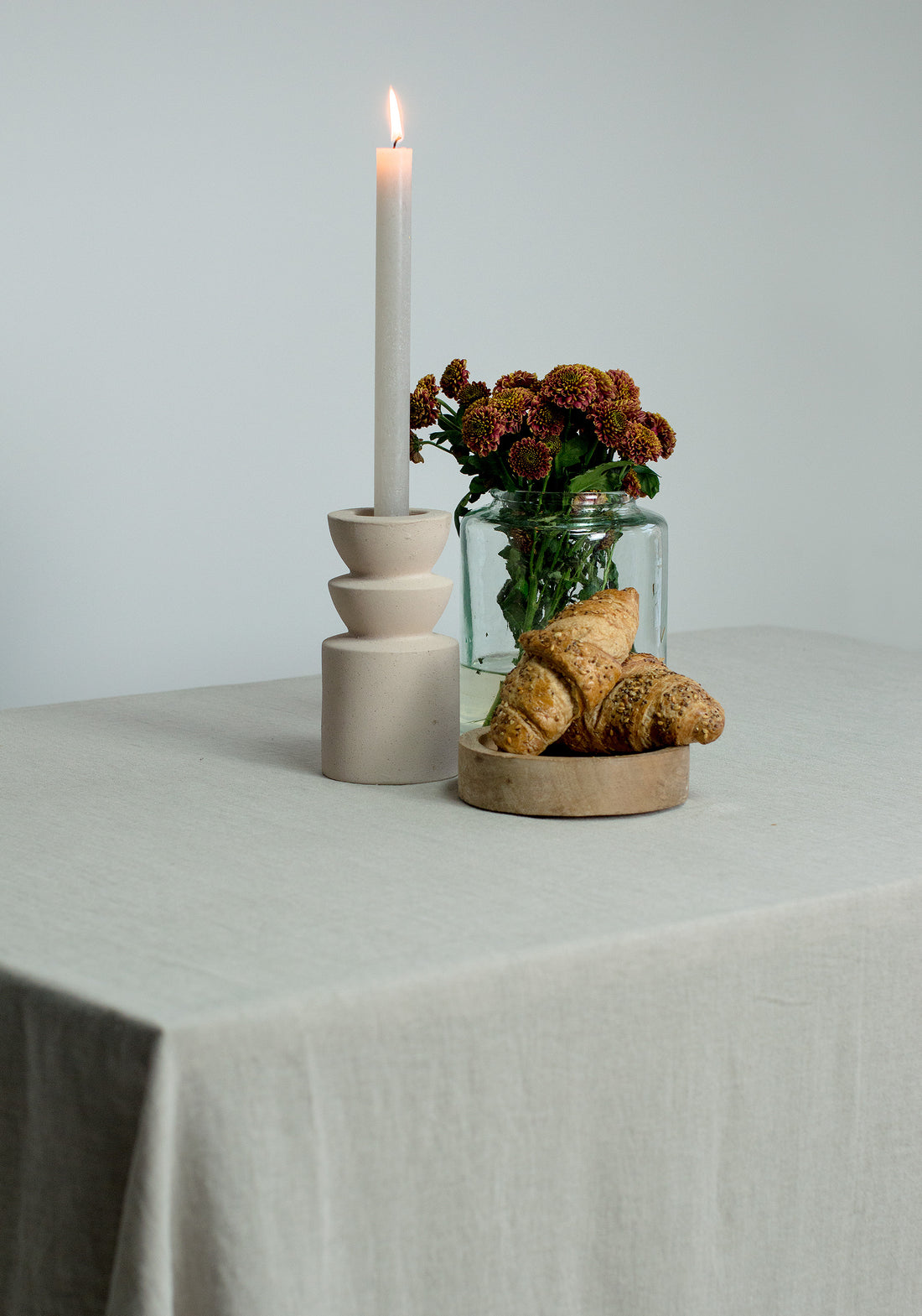 Linen Tablecloth in Natural (Oatmeal)