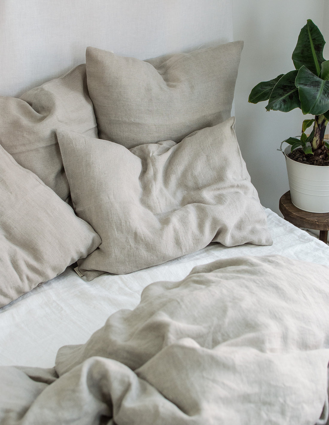 Linen Flat Sheet in Natural (Oatmeal)