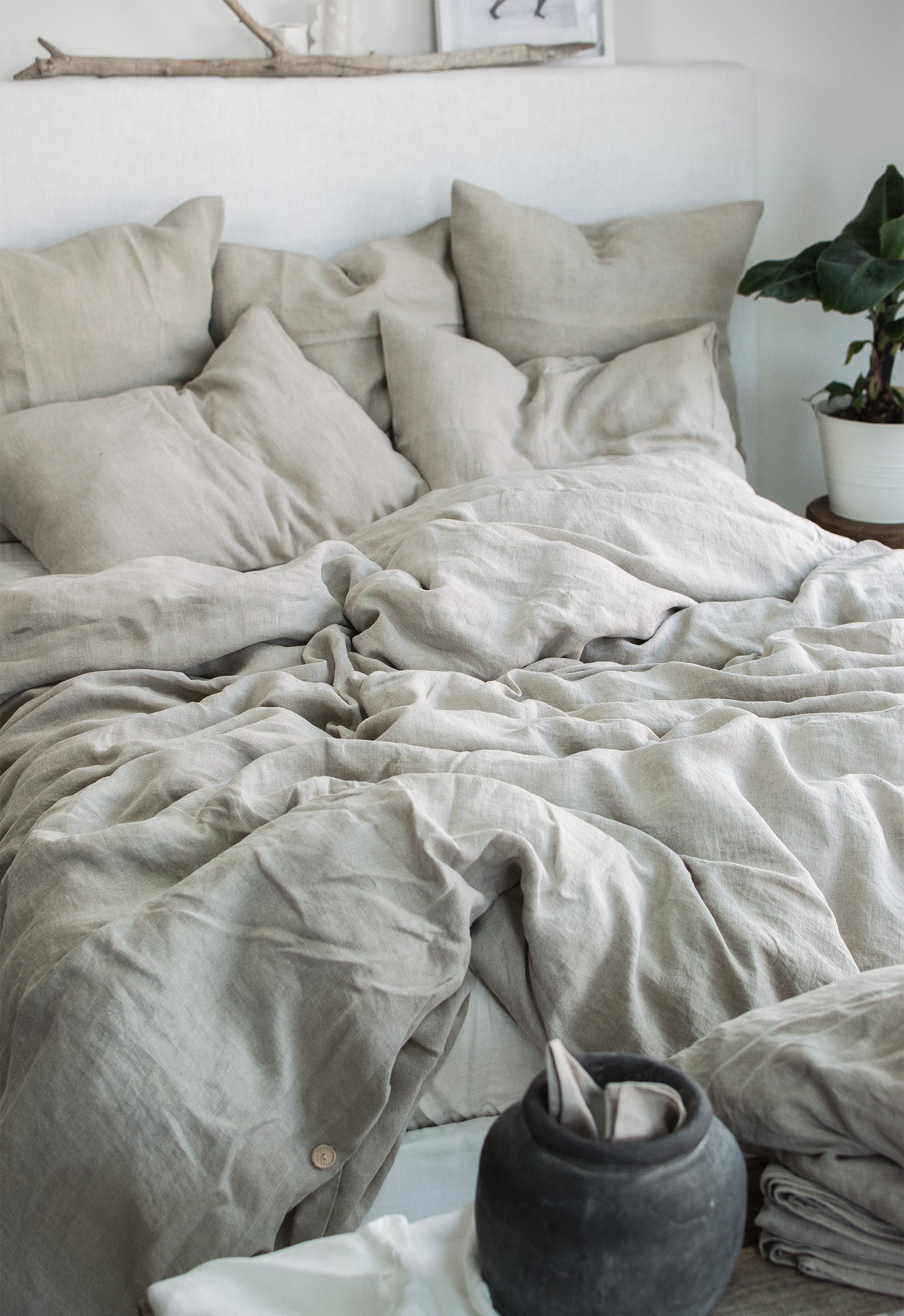 Linen Sheet Set in Natural (Oatmeal)