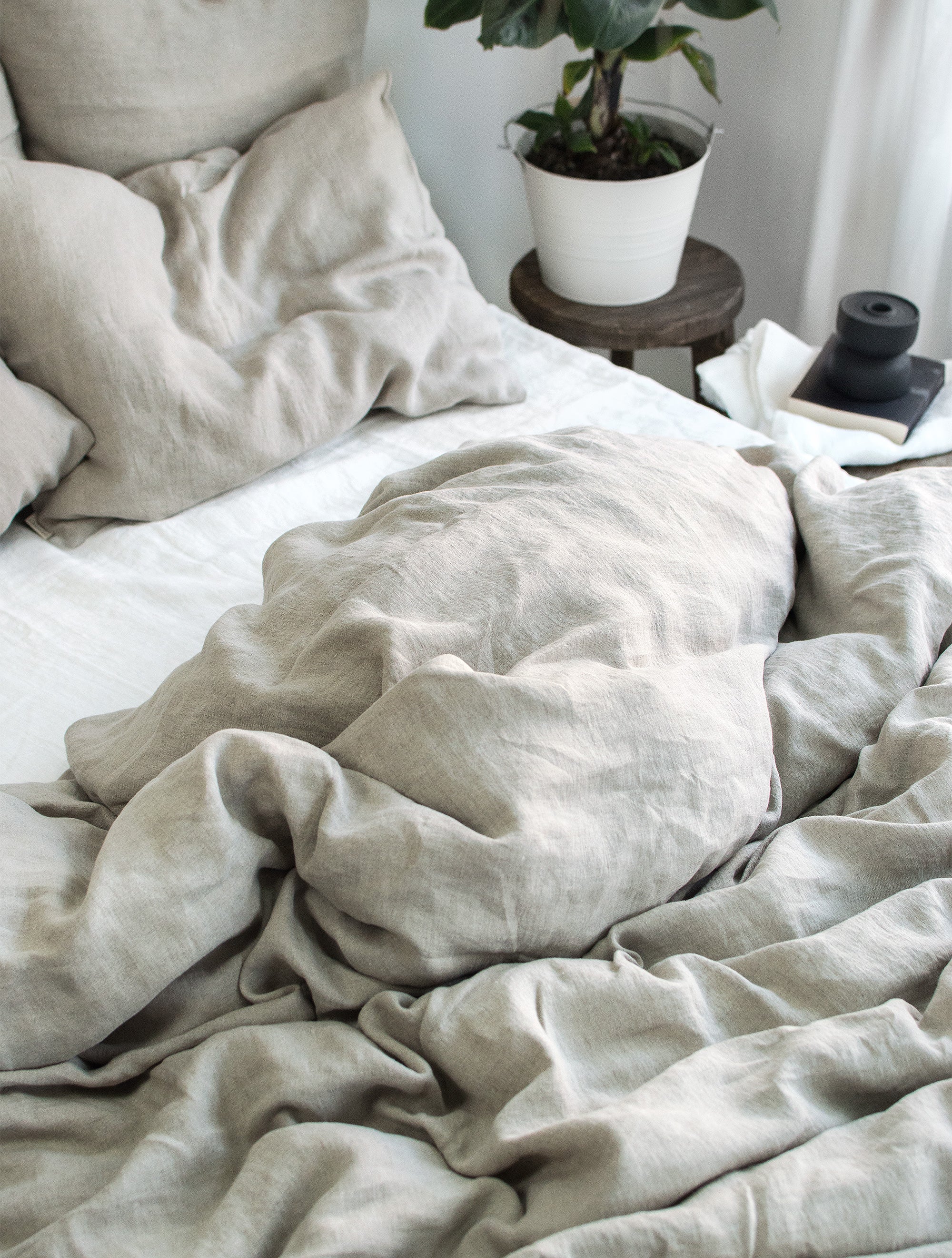 Linen Sheet Set in Natural (Oatmeal)
