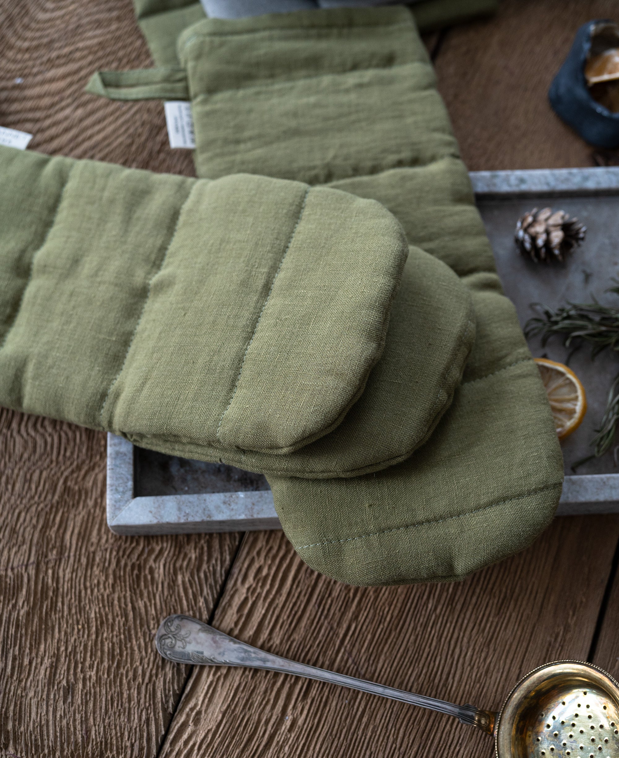 Oven Mitt Glove in Olive Green