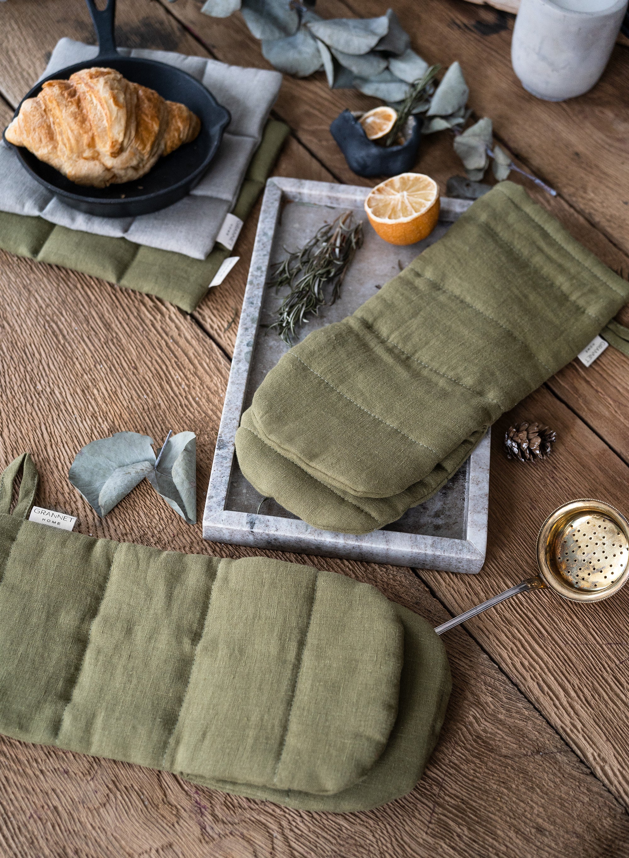 Oven Mitt Glove in Olive Green