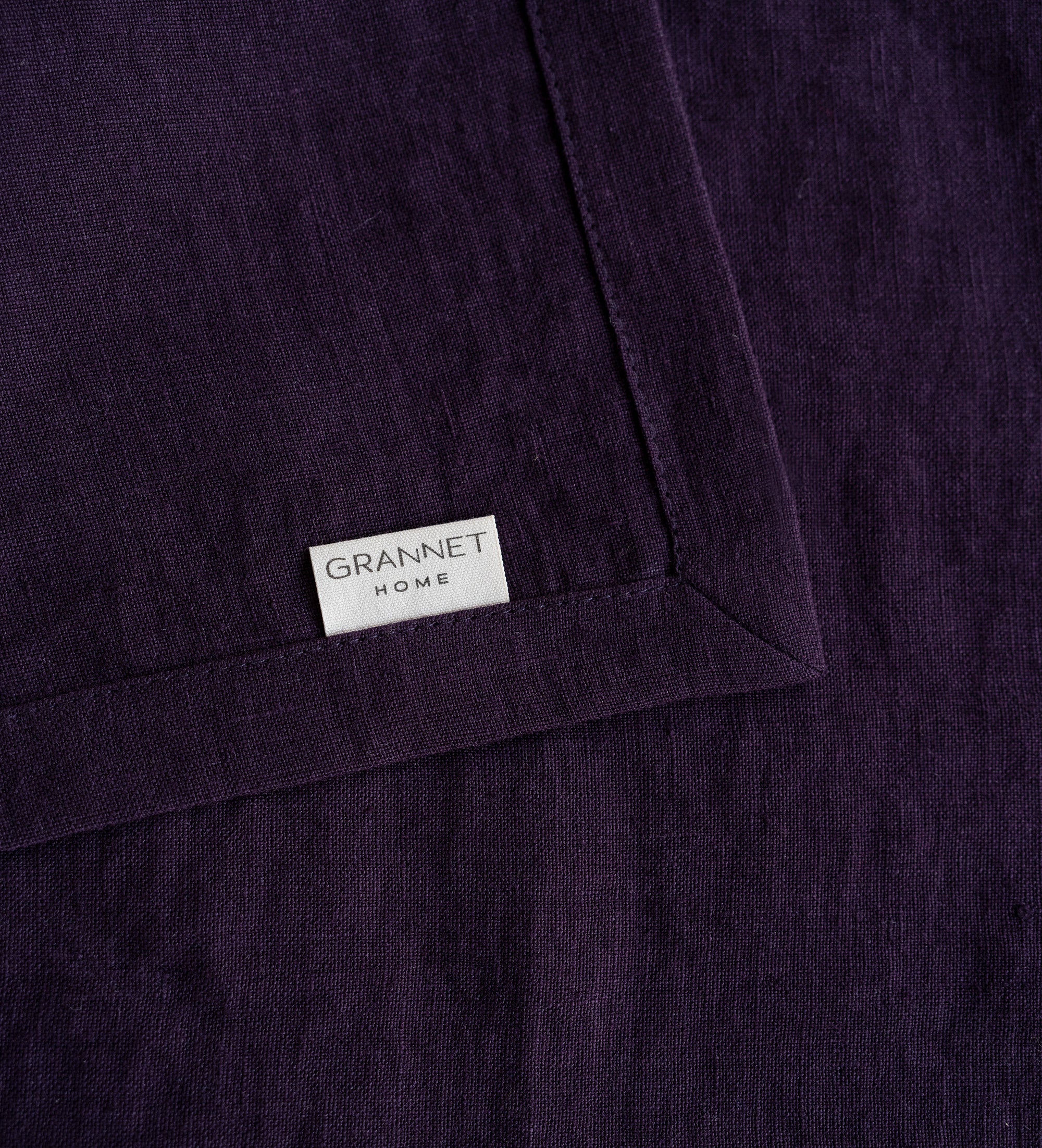 Linen Table Runner in Plum