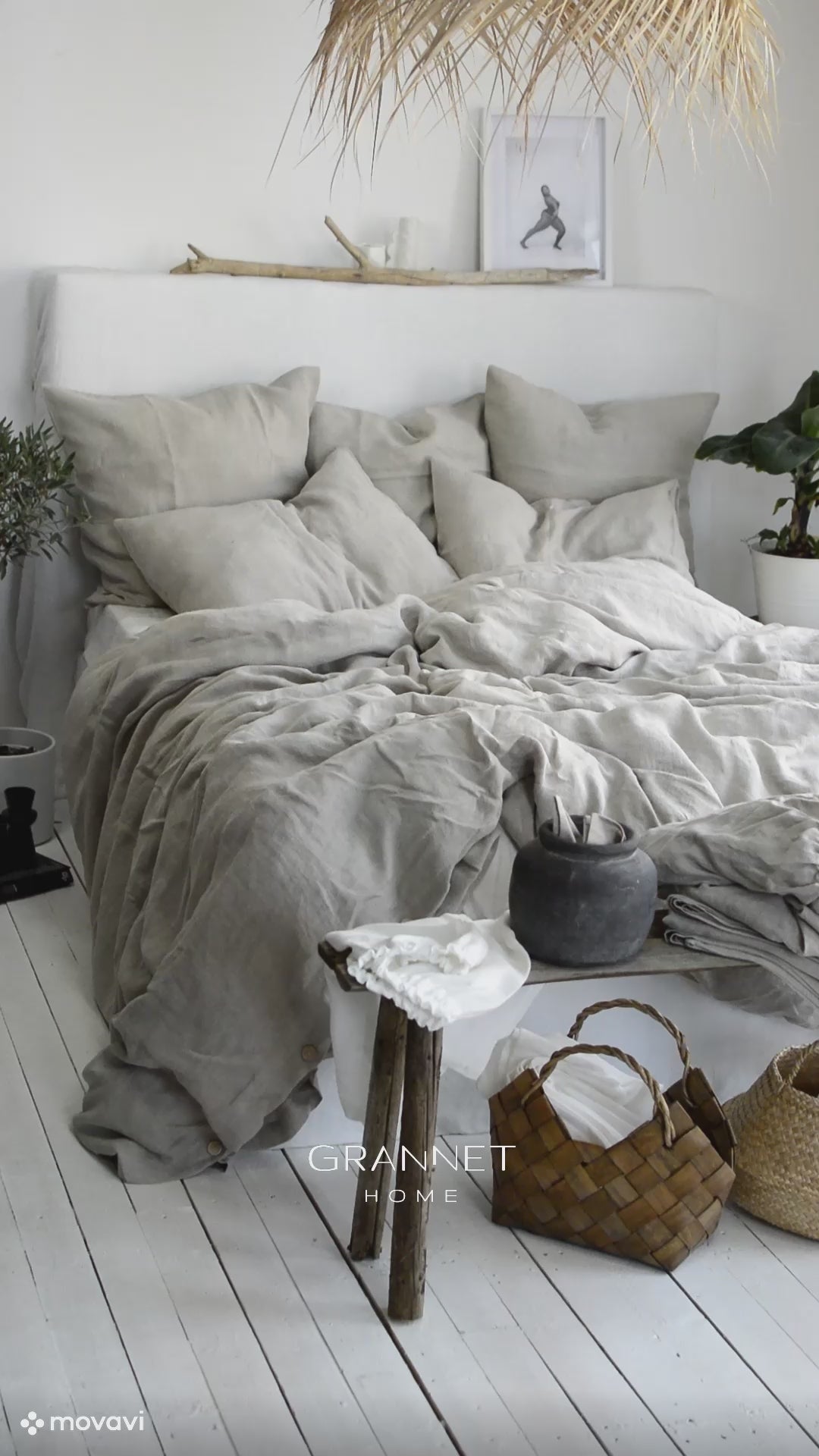 Linen Sheet Set in Natural (Oatmeal)