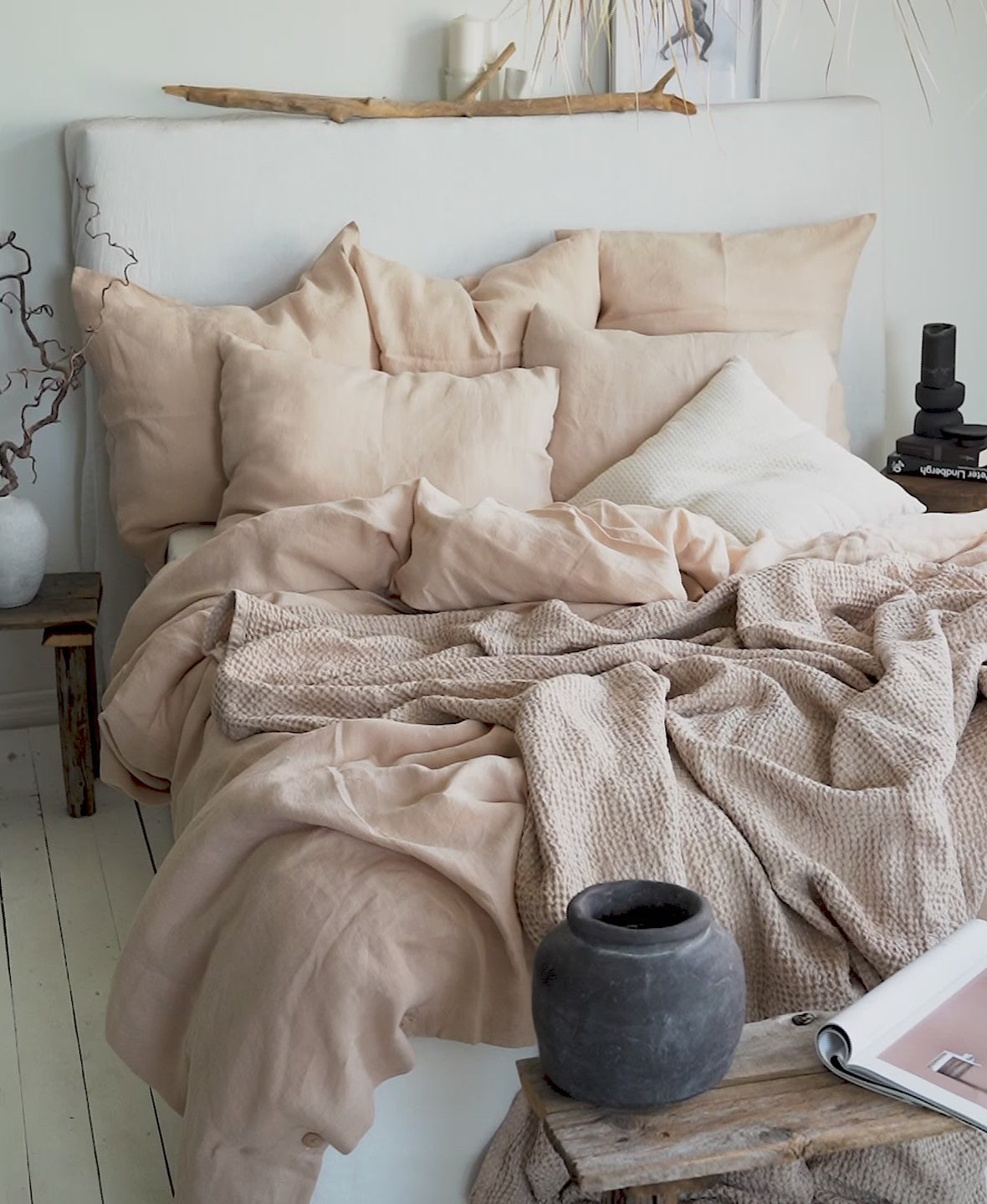 Waffle Blanket in Cream