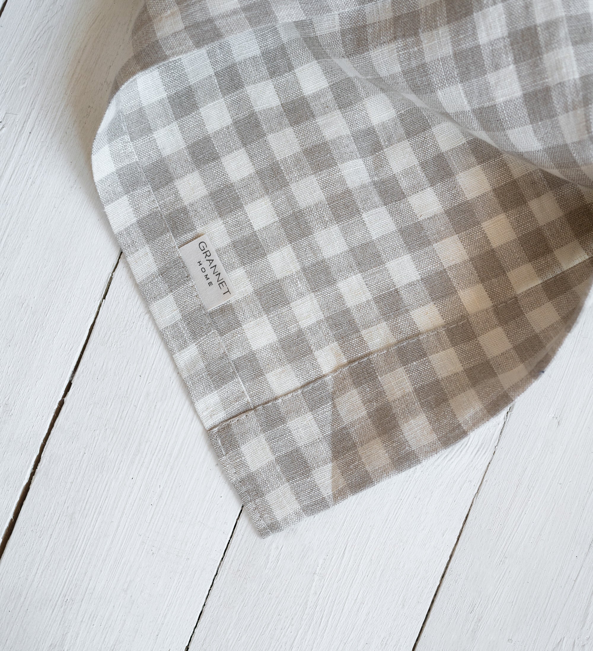 Rod Pocket Linen Curtains in Red Stripes