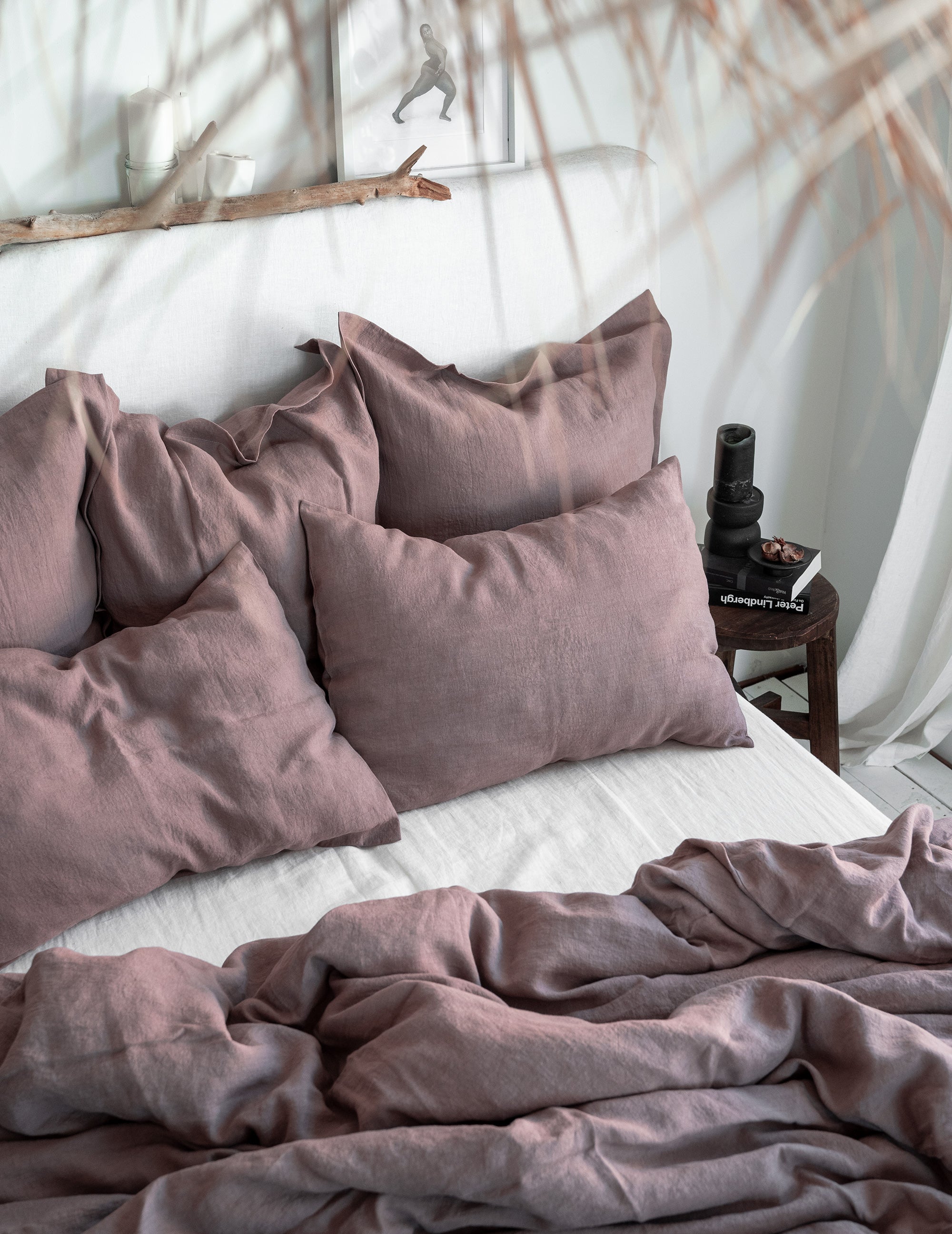 Linen Pillowcase in Taupe