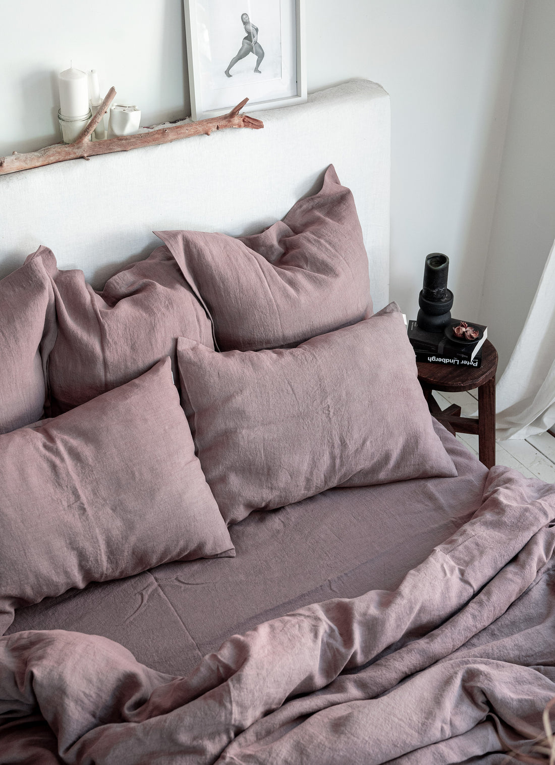 Linen Sheet Set in Taupe