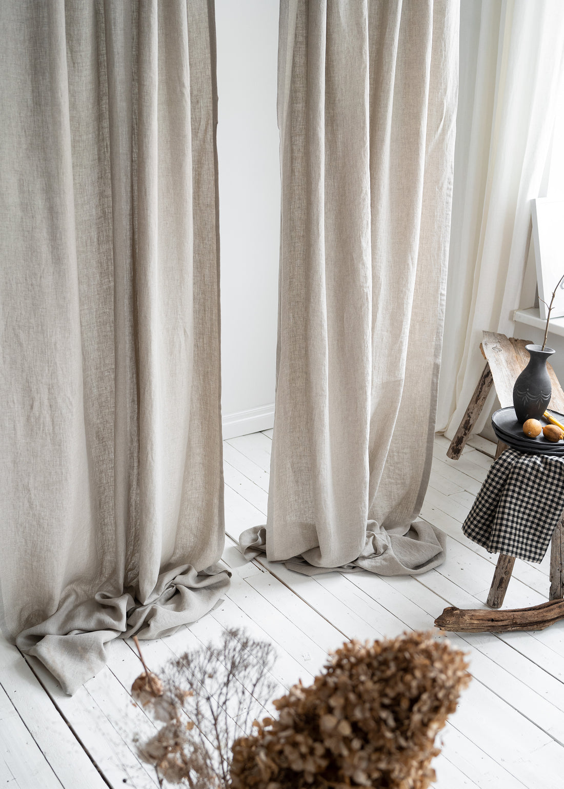 Linen Curtains in Natural (Oatmeal)