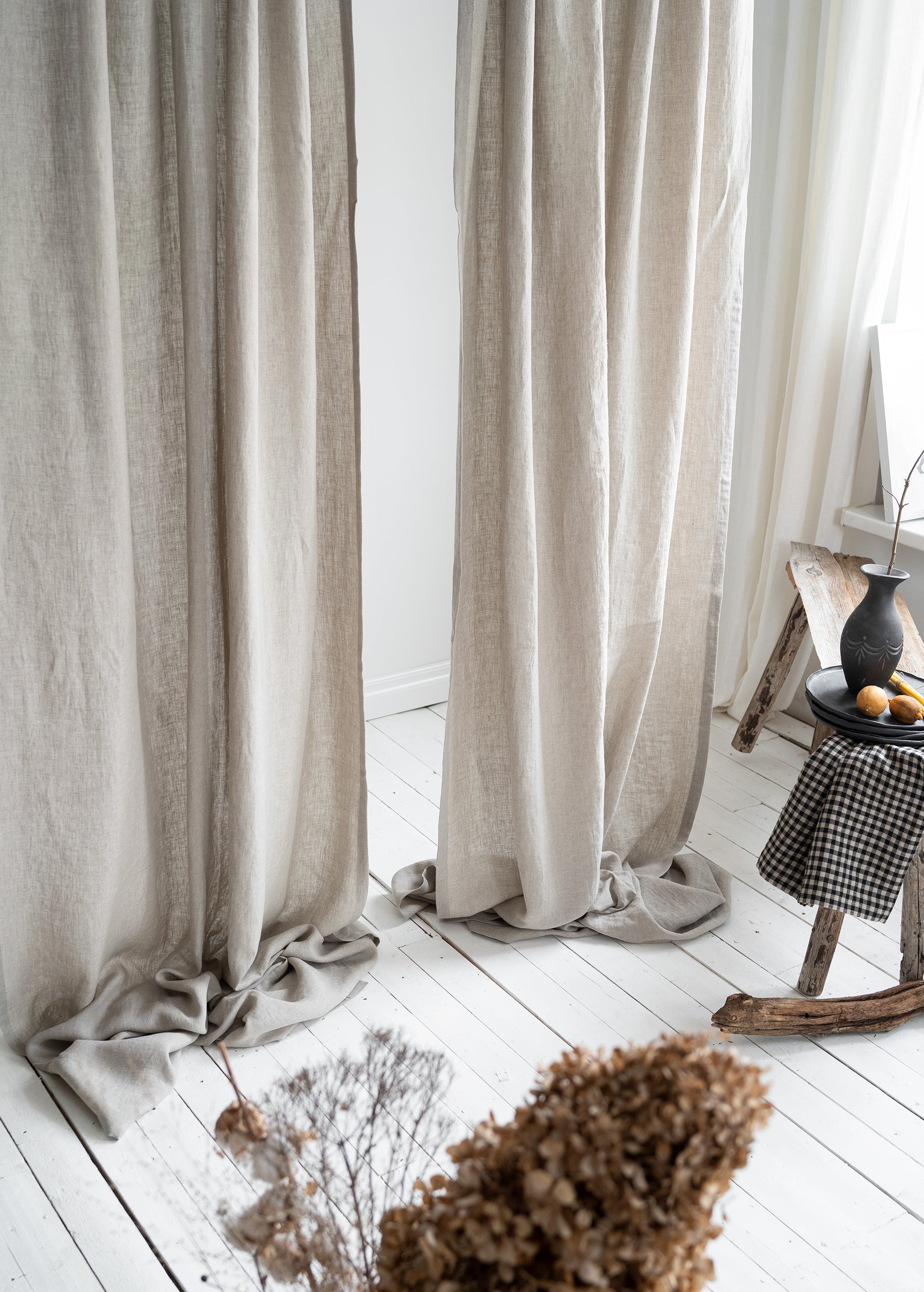 Linen Curtains in Natural (Oatmeal)