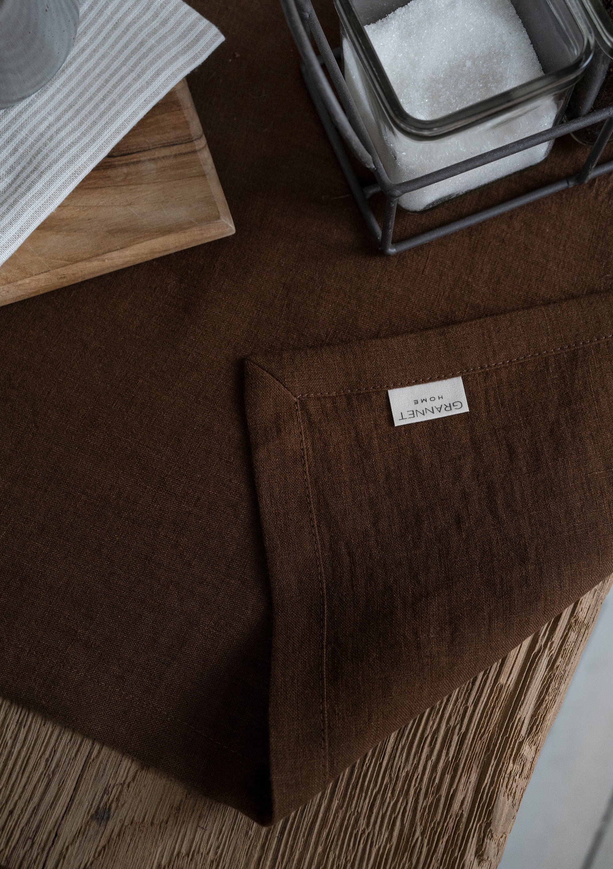 Linen Napkin in Walnut